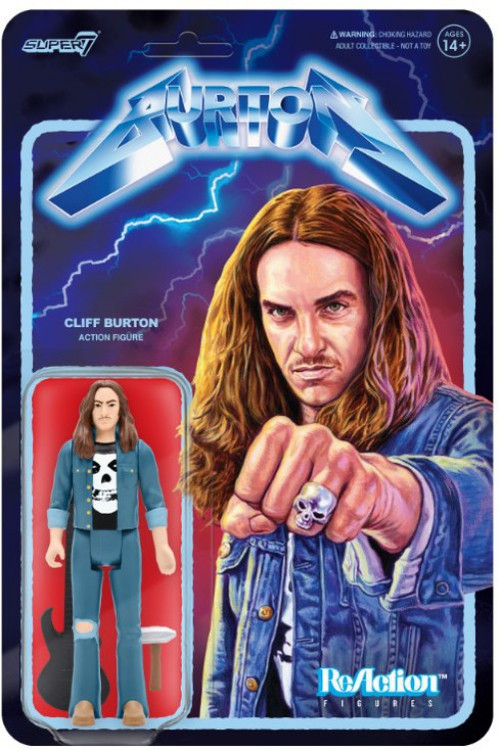 Figurine Super7 ReAction - Cliff Burton De Metallica
