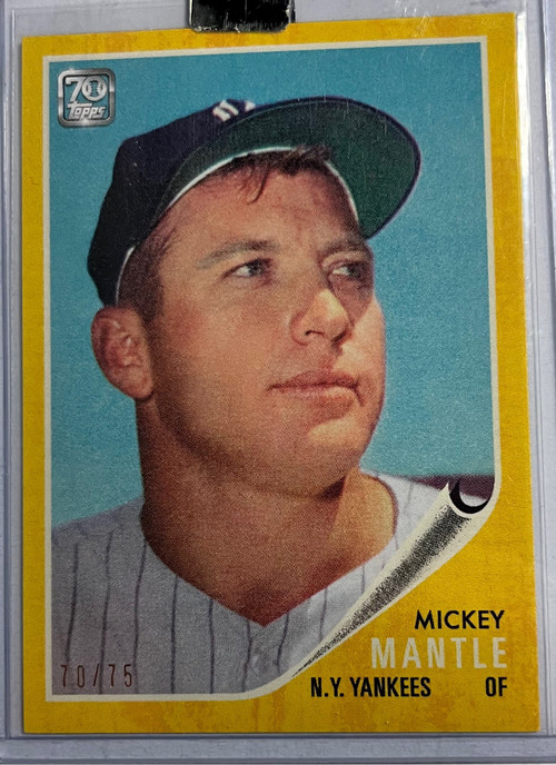 MLBカード MLB 2021 Topps 70 Single Card Yellow Mickey Mantle 27 7075 - ToyWiz