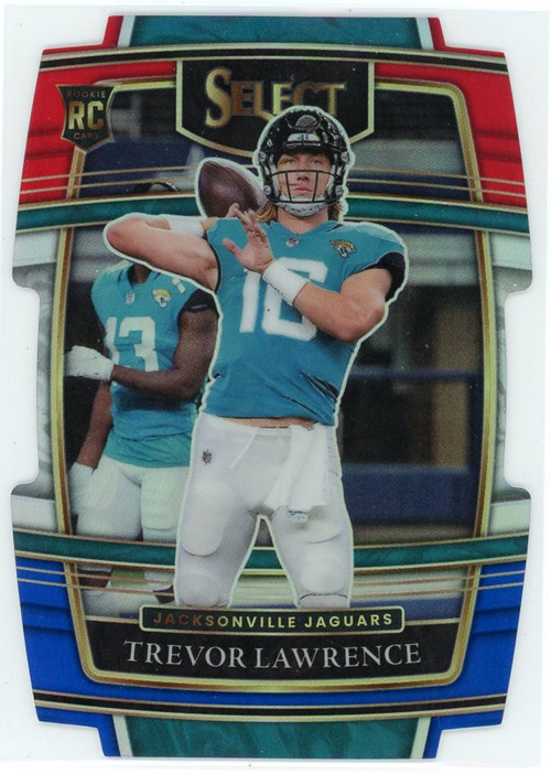NFL 2021 Panini Select Football Single Card Red White Blue Die-Cut