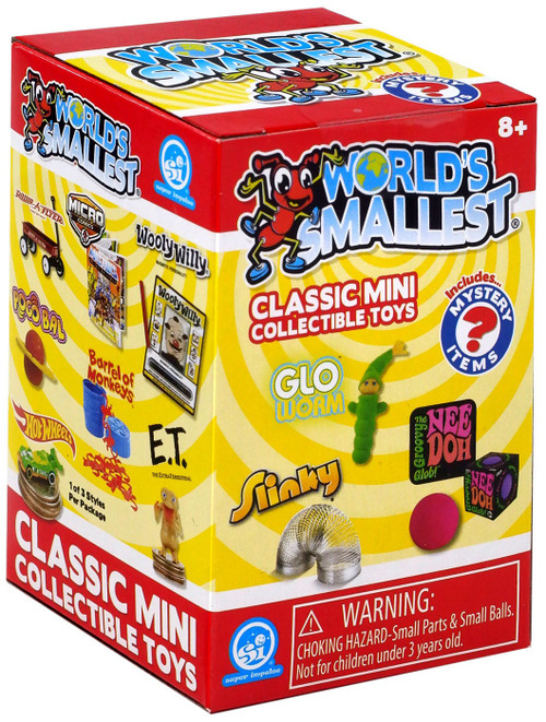 World's Smallest - Secret Smallest 2” Blind Box Miniature Classic Toy  (Display of 24) by Super Impulse