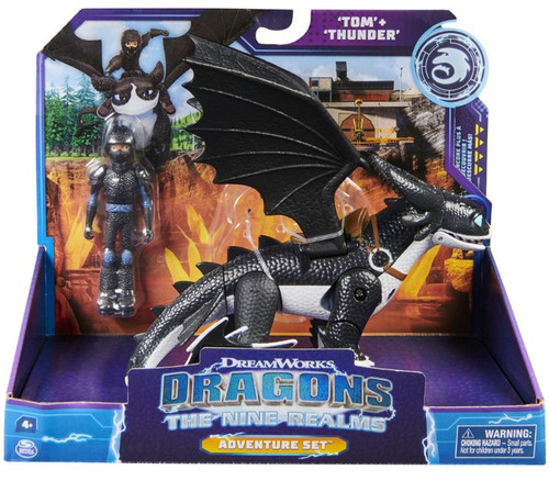 Dragons The Nine Realms Thunder Action Figure Spin Master - ToyWiz