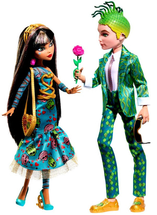 Monster High Howliday Love Edition Cleo De Nile Deuce Gorgon 10.5 Doll  2-Pack Valentines Day Limited Edition Mattel Toys - ToyWiz