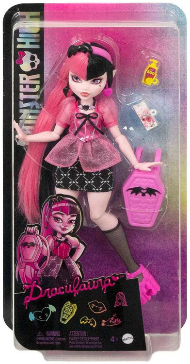 Monster High Draculaura Reel Drama Doll Pet Bat Poster Stand New