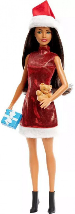 Barbie Barbie Doll Santa, Brunette Mattel - ToyWiz