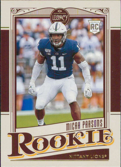 NFL 2021 Panini Playbook Football Micah Parsons Sparkle Parallel Trading  Card 145 Rookie - ToyWiz