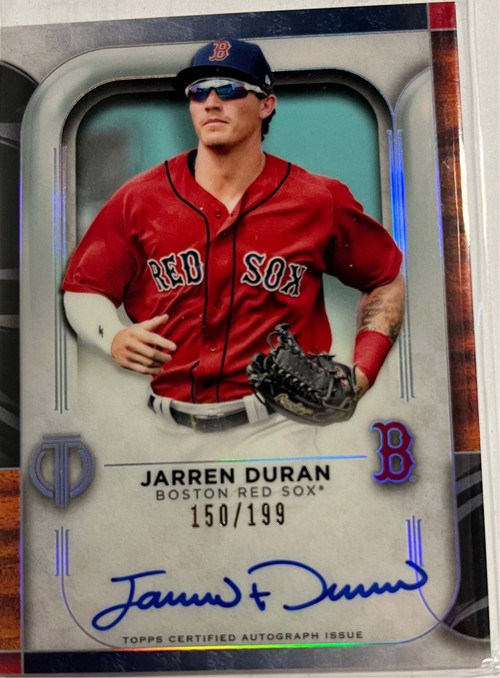 MLB 2022 Topps Tribute Jarren Duran 150199 Autographed Single Card 