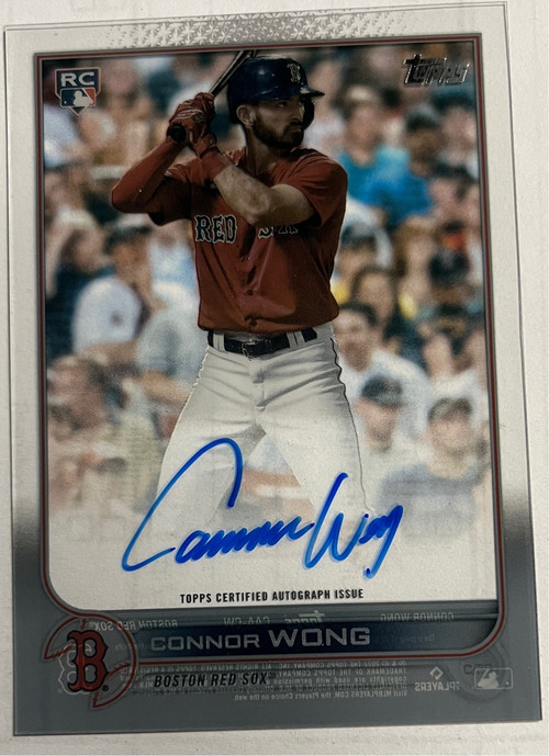 Connor Wong Boston Red Sox 2022 Topps Chrome Rookie Card