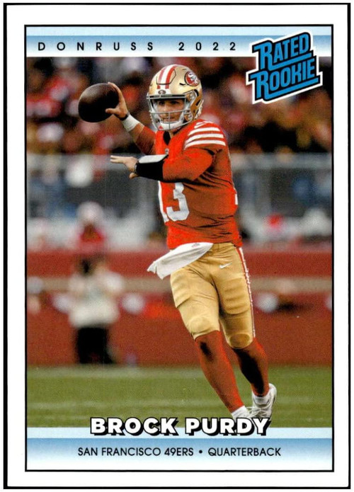 NFL San Francisco 49ers 2022 Instant Donruss Rated Rookies Retro Football  Single Card 1 of 4094 Brock Purdy 44 - ToyWiz