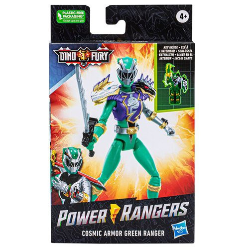 Power Rangers Basic Cosmic Armor Green Ranger 6 Action Figure Wave 13 ...