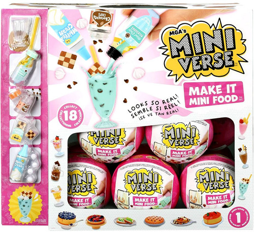 Miniverse Make It Mini Food DINER Series 1 Mystery Box 18 Packs