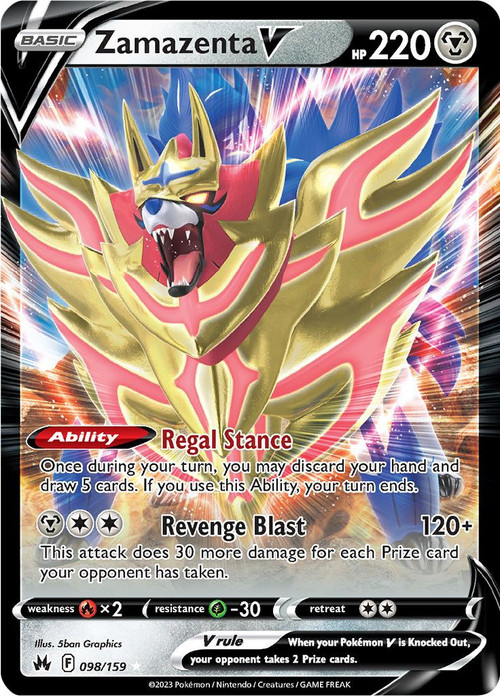 Zamazenta V - SWSH293 Shiny Full Art Ultra Rare Promo - Crown Zenith – JAB  Games13