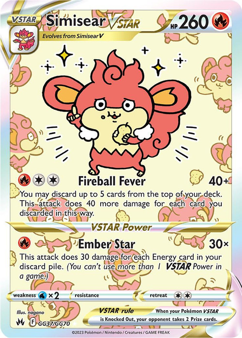simisear v pokemon card value POKMON TCG - Ultra Rare Placeholder Image Provided Shop Pokemon Simisear VSTAR 214/172