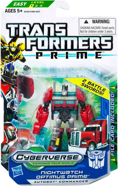 Transformers Prime Cyberverse Commander Nightwatch Optimus