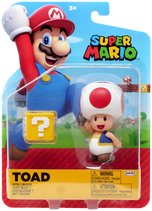 World of Nintendo Wave 32 Toad 4 Action Figure Red, with