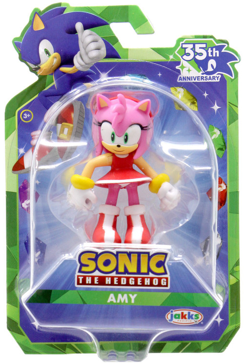 Amy フィギュア インナーバージョン & ノーマルバージョン 2個セット Sonic The Hedgehog 35th Anniversary Amy 2.5 Mini Figure Jakks
