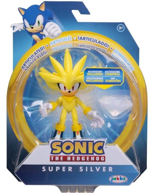 Sonic The Hedgehog Super Posers 6 Action Figure Silver 