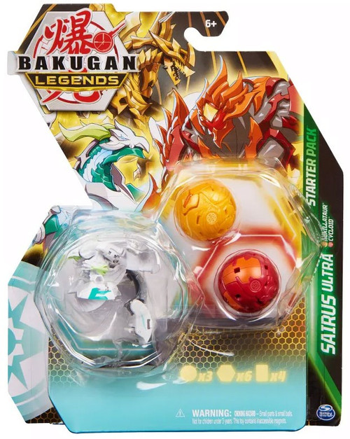 Bakugan Legends Sairus Ultra, Auxillataur Cycloid 3-Figure Starter