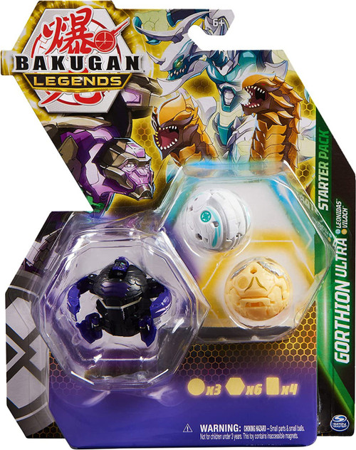 Bakugan Legends Gorthion Ultra, Leonidas Viloch 3-Figure Starter