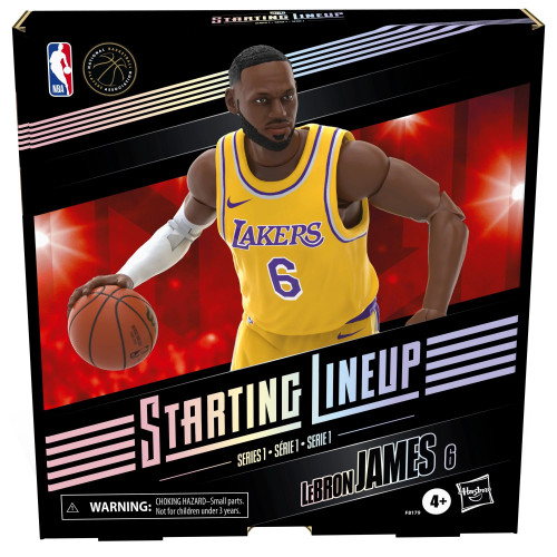 NBA Los Angeles Lakers Starting Lineup Basketball Series 1 LeBron James ...