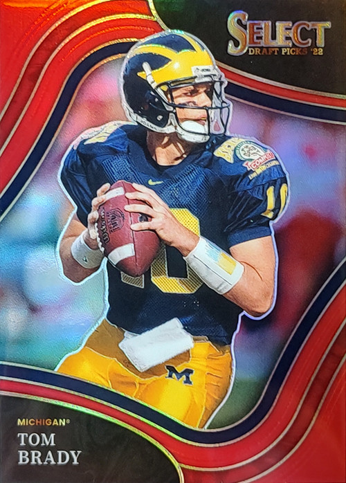 2022 Tom Brady Red Lazer Prizm Select Michigan # 130