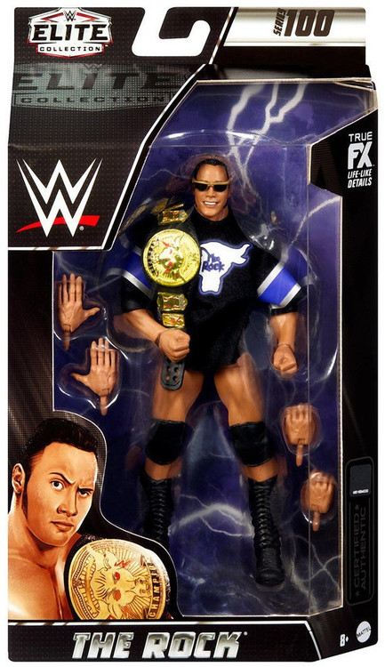 Wwe the rock elite collection deals action figure