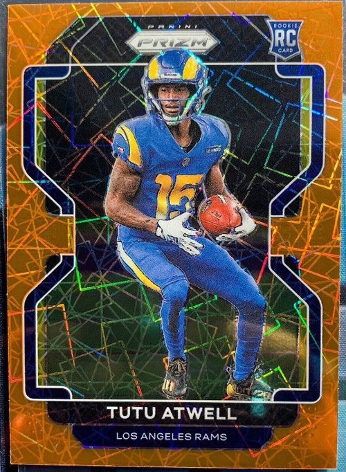 NFL 2021 Prizm Football Single Card Rookie TuTu Atwell 350 Orange Laser -  ToyWiz