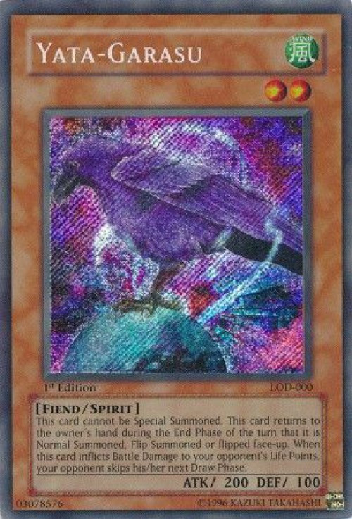 YuGiOh Legacy of Darkness Single Card Secret Rare Yata-Garasu LOD