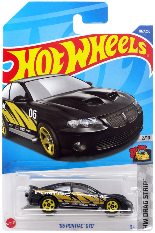 Hot Wheels '06 Pontiac GTO Die-Cast Car – Black, 1:64 Scale, HW Drag Strip Series 2/10 - View #10