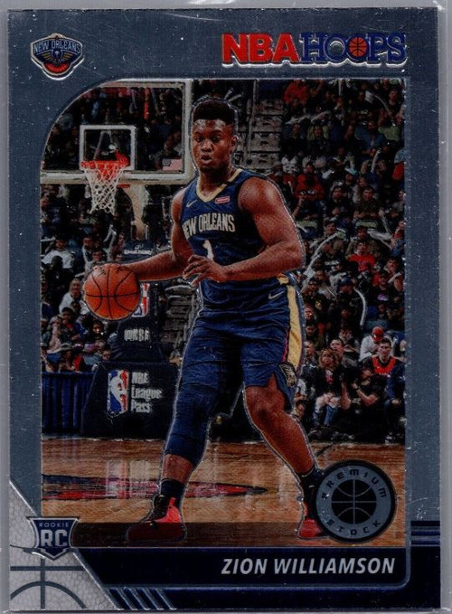 NBA 2019 Hoops Premium Stock Basketball Single Card Zion Williamson 258
