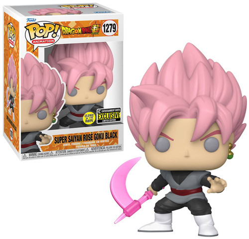 Pop! Keychain: Dragon Ball Super - Super Saiyan Rosè Goku Black - Glow In  The Dark