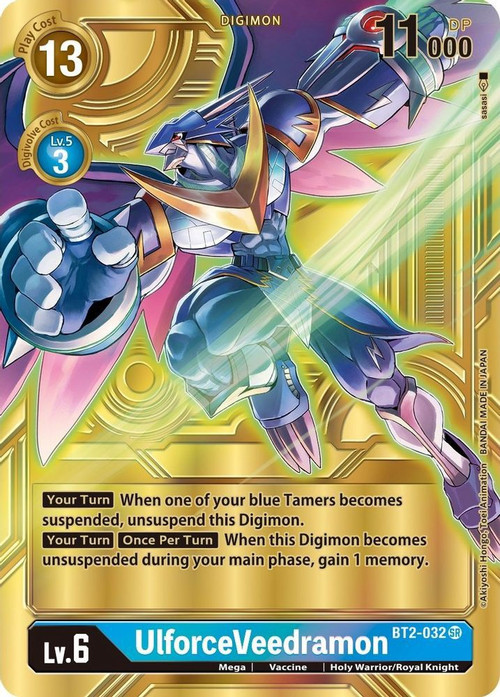 digimon card game ulforceveedramon BT2-032 SR English Version Japan Youkoso Digimon Release Special Booster Ver 1.0/1.5 UlforceVeedramon ACE (Alternate Art) -