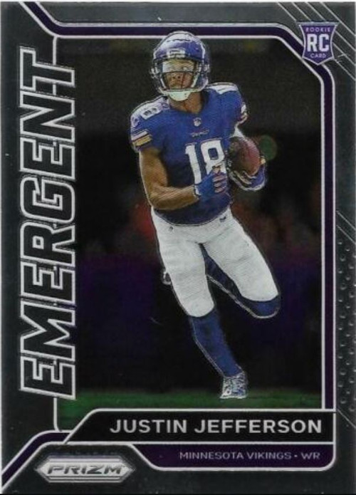 2021 Panini Prizm Prizm Red Ice #125 Justin Jefferson Minnesota