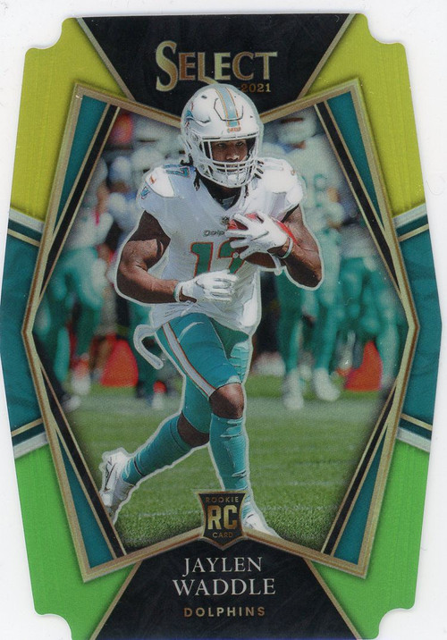 2021 Panini Select Jaylen Waddle Black & Gold Die Cut Prizm Rookie #148 SGC  10