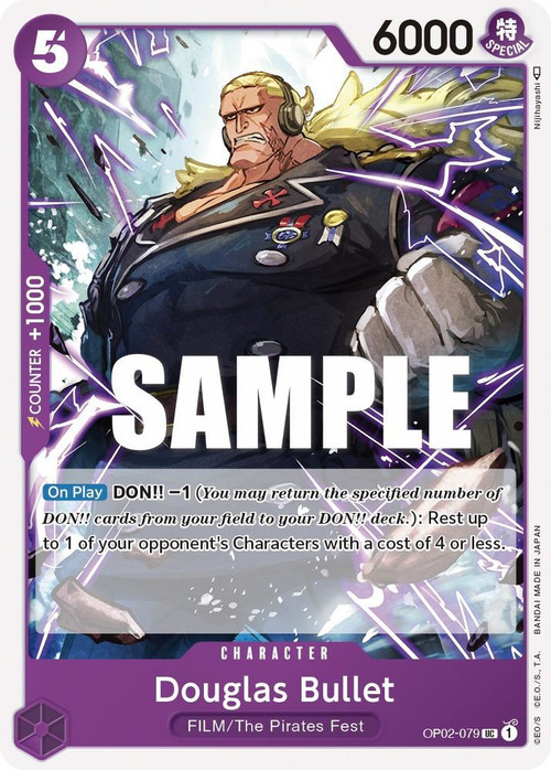 One Piece Trading Card Game Paramount War Single Card Uncommon Douglas  Bullet OP02-079 - ToyWiz