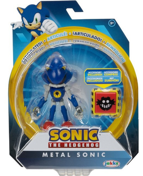 Sonic The Hedgehog 4 Modern Metal Sonic Action Figure with Trap Spring  Accessory