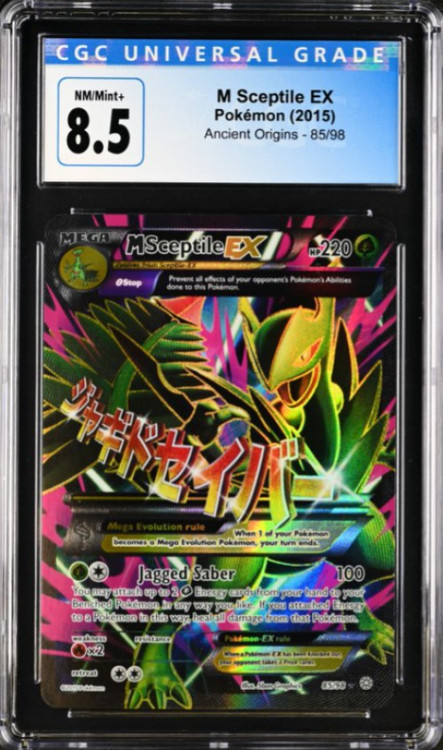 sceptile ex pokemon card Trading Game XY Ancient Origins Single Card Ultra Rare M 85 CGC - NMMint 4197272027 EX rule Sceptile ex - Magma VS
