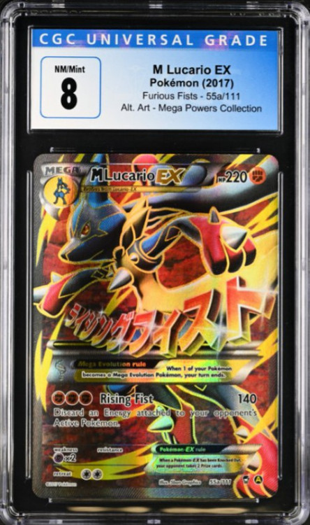 Pokemon X Y Promo Single Card Full Art Rare M Lucario EX 55a