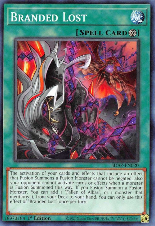 YuGiOh Structure Deck Albaz Strike Single Card Common Branded Lost SDAZ-EN020 - ToyWiz YuGiOh Structure Deck Albaz Strike Single Card Common Branded Lost SDAZ-EN020 - ToyWiz