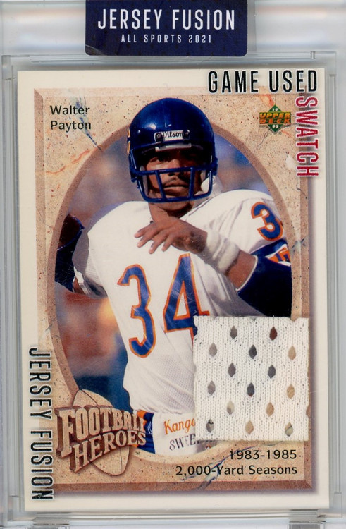 Jersey Fusion NFL All Sports 2021 Single Card Walter Payton JF