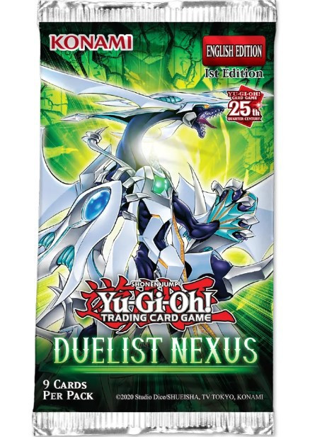 YuGiOh Duelist Nexus Booster Pack 9 Cards, 25th Anniversary Konami - ToyWiz