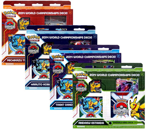 Pokemon 2014 World Championships Set of 4 Decks Pokemon USA - ToyWiz