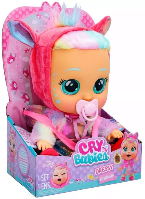 Bambola Cry Babies Hannah The Pegasus - Edizione Esclusiva Con Pigiama Rosa, Per Bambine - 2