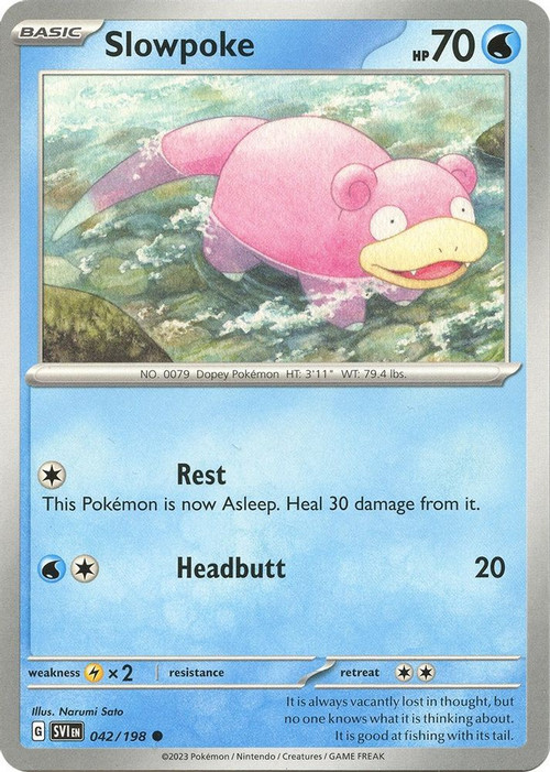 slowpoke pokemon card 1995 Original 1995 Slowpoke 55/62 Good Condition