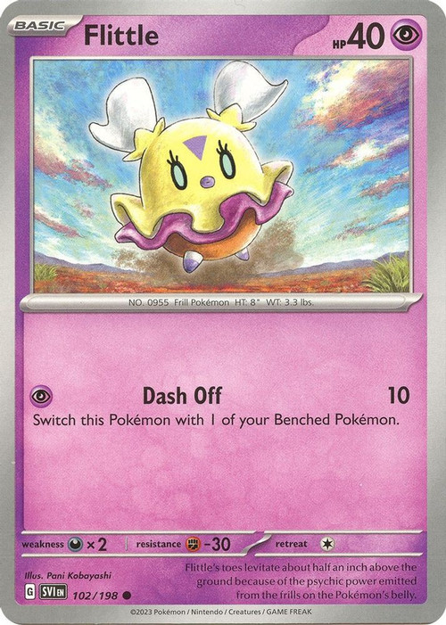 pokemon flittle card Japanese 022/064 sv7a TCG [darkness] x2 Resistance Flittle  009/015  Equinox