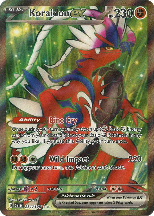 Koraidon ex Double Star Crimson & Purple 125/198 Trading Cards Pokemon  Single Cards