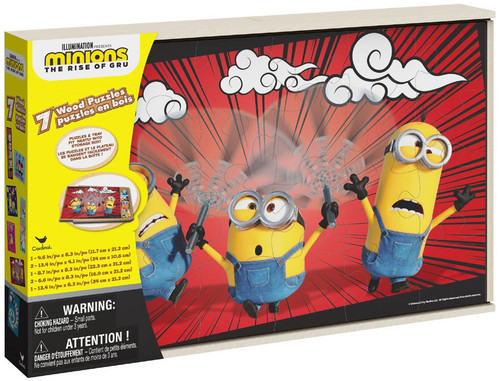 Despicable Me Minions The Rise of Gru 7 Wood puzzles Cardinal - ToyWiz