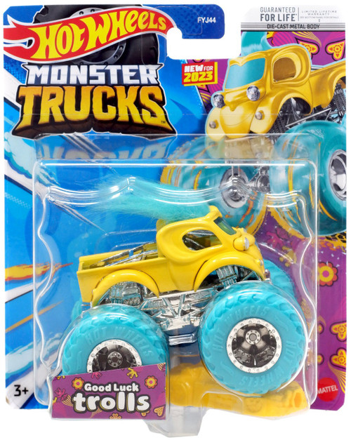 Hot Wheels Monster Trucks Good Luck Trolls 164 Diecast Car Mattel