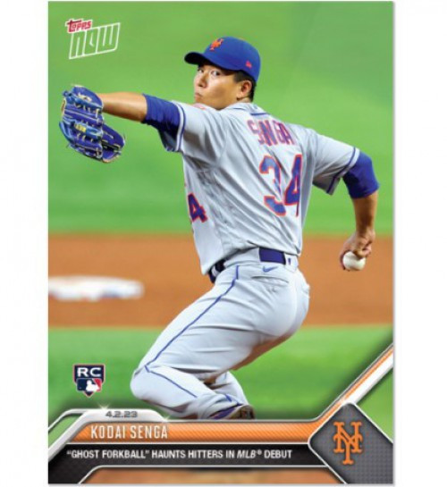 Kodai Senga New York Mets Baseball Player Illustration Card / -  Denmark