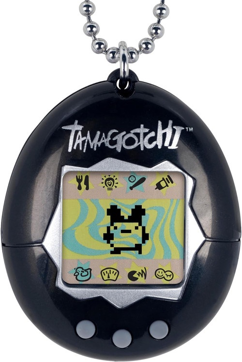 Tamagotchi The Original Black 1.5 Virtual Pet Toy Bandai America - ToyWiz