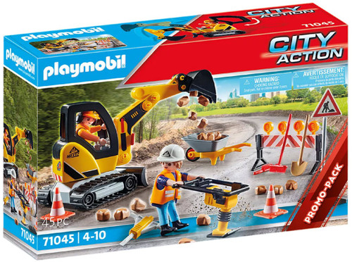 Playmobil City Action Road Construction Set 71045 Promo-Pack - ToyWiz